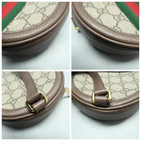 GUCCI Ophidia Brown Canvas Backpack 656-021825 - Picture 5 of 12